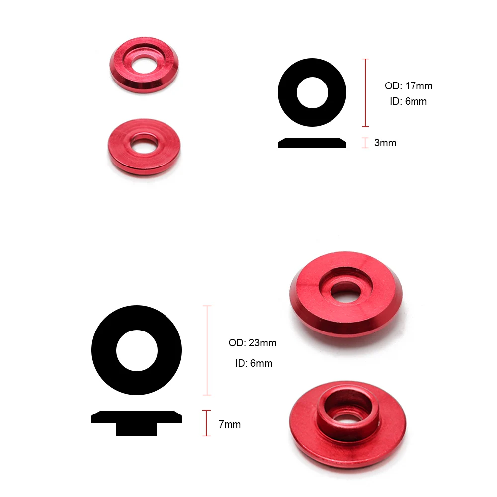 Шайба крышки клапана алюминиевая шайба VTEC для HONDA серии B H ДЛЯ без логотипа