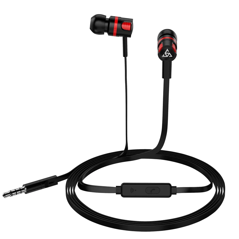 PTM in Ear гарнитура с супер басами стерео звук спортивные наушники микрофоном для