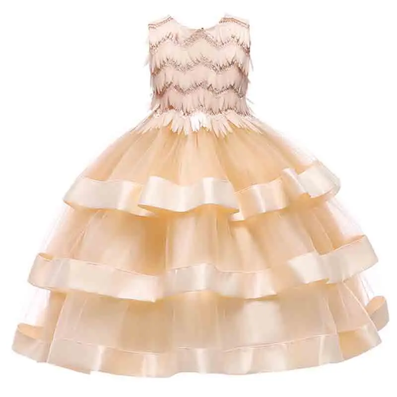 Для особых случаев высокое качество платье принцессы с цветочным узором для