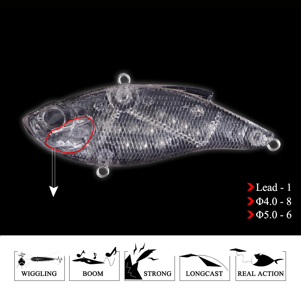 FTK 5 цветов/коробка рыболовная приманка набор блесна Isca Crankbait Pesca Jig рыболовных