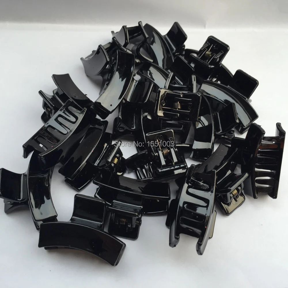 Высококачественные зажимы для волос 3 5 см янтарные черные разные цвета зажим