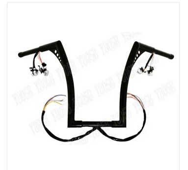 Мотоцикл хромированный руль 1 &quot25 мм для Yamaha VStar 400 650 1100 1300 Virago Xv 250 535 750 Road Star