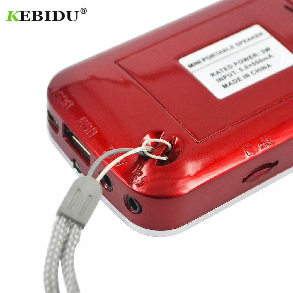 Kebidu портативный L-088 Micro SD TF fm-радио HIFI мини-динамик MP3 музыкальный плеер двойной