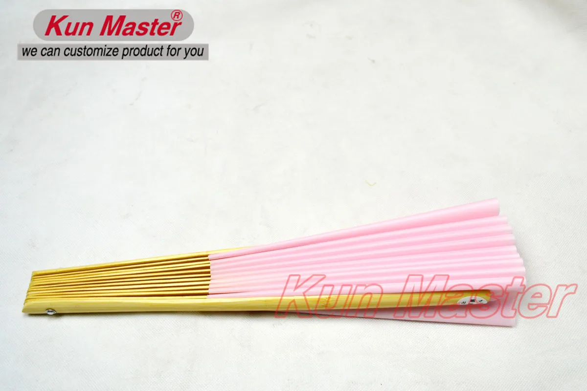 34 см Kun Master Bamboo Тай Чи Кунг-фу веер боевые искусства Практика представления с обеих сторон покрывает бесплатно матч