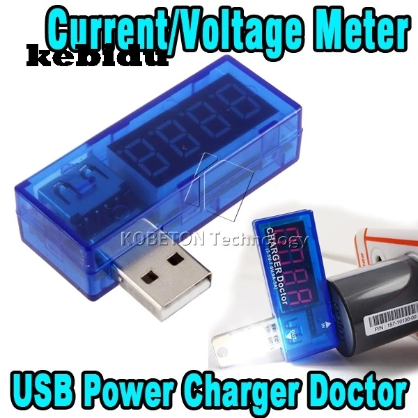 Портативный цифровой вольтметр kebidu USB измеритель напряжения и силы тока с