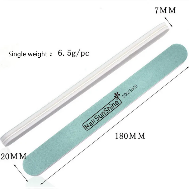 20 шт/лот оптом наждак пилка для ногтей гелевых профессиональный разделитель