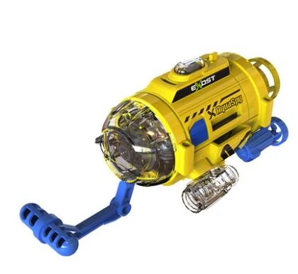RC мини подводная лодка с камерой 3CH перезаряжаемая лодка Водонепроницаемая подводная лодка для детей Детские игрушки - Цвет: Цвет: желтый