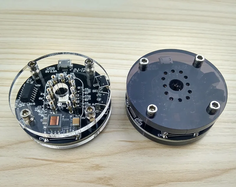 Светодиодные цифровые часы in12 RGB Nixie набор электронных часов настольные в стиле