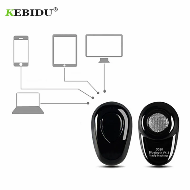 Bluetooth наушники Kebidu Mini S520 вкладыши с громкой связью гарнитура для смартфонов xiaomi