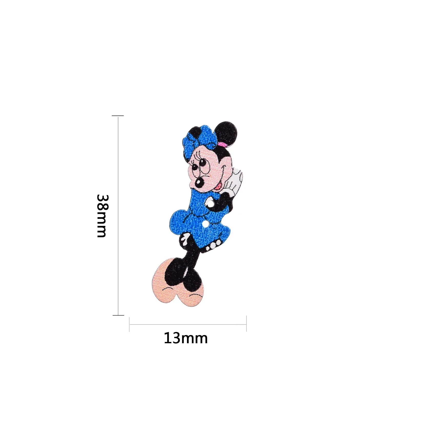 100 шт Смешанные Красочные Милая Красивая одежда с рисунком Минни бантом стиль 2