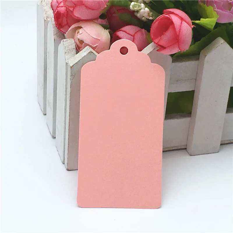 Винтажная бумажная бирка для подарка белая/крафт картона этикетка ювелирных