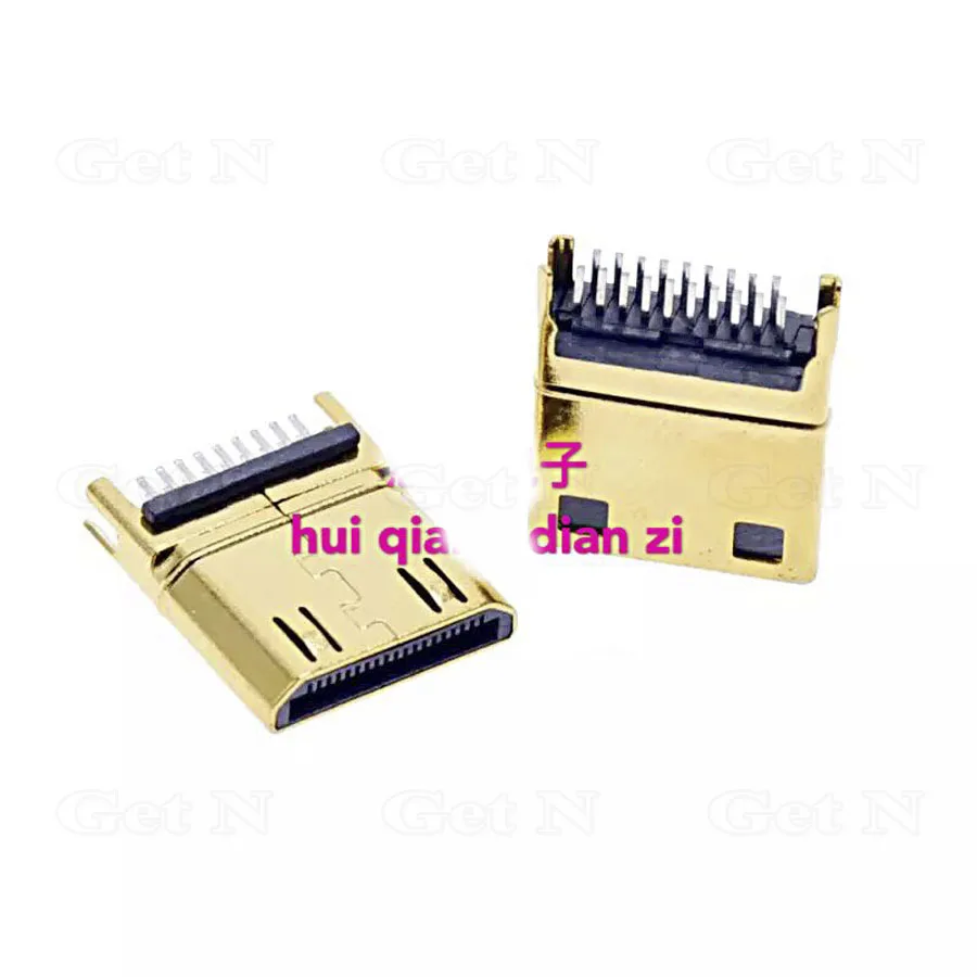 100 шт. Mini HDMI Тип штекера с HMDI штырьковый разъем шины 19 pin|connector|splint |