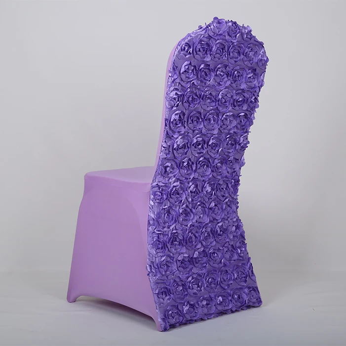 Красочные 3D чехлы на стулья с розовым цветком для свадебного банкета|chair sashes for