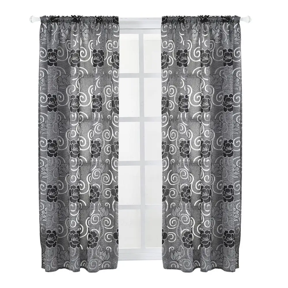 HobbyLane 130*100cm Peony Printing Chinese Style Window Curtain Short Bedroom Polyester Fiber Decoration | Дом и сад