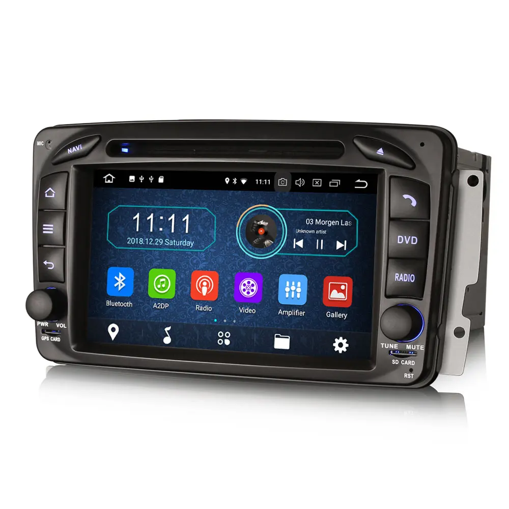 Erisin ES3963C авто 7 'ƈ Din Android 8 1 Автомобильный DVD плеер для Mercedes C/clk класс W203 W209 Вито