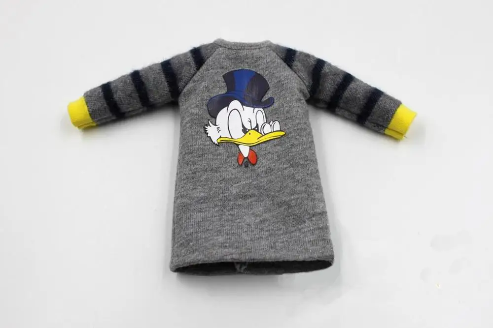 JSB15 Модная Одежда для куклы BJD, комплект из двух предметов, красивые костюмы для куклы Blyth, пальто с платьем, Одежда для куклы, аксессуары для куклы - Цвет: Grey Dress