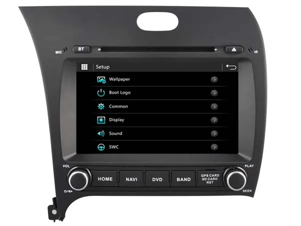 1024*600 HD автомобильный dvd-плеер с GPS-навигацией для Kia K3 cerato forte стерео мультимедиа