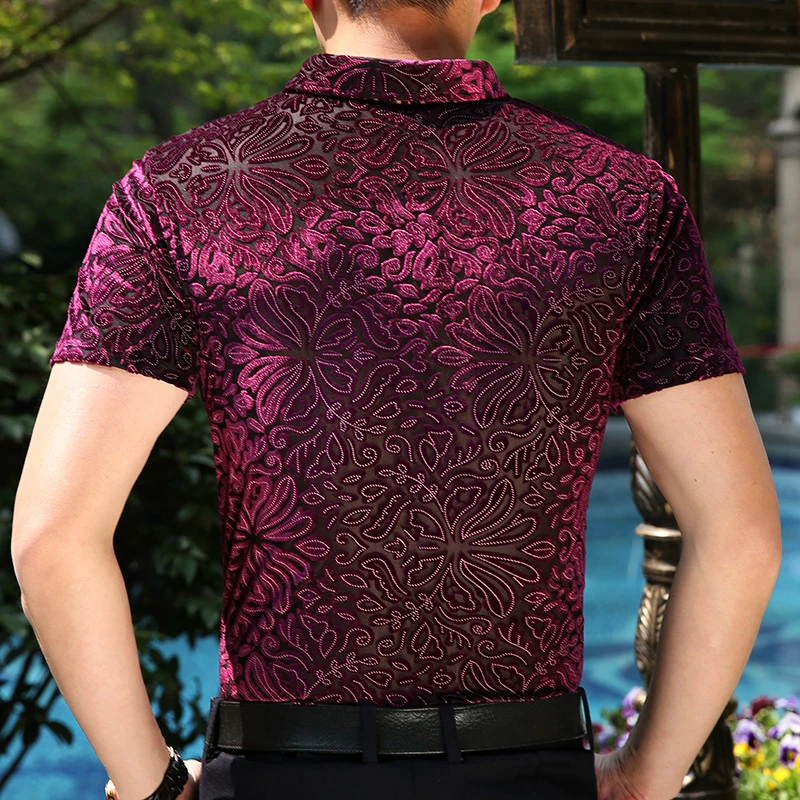 Куё Для мужчин S Мужчин's рубашки для мальчиков короткий рукав Летняя мужская