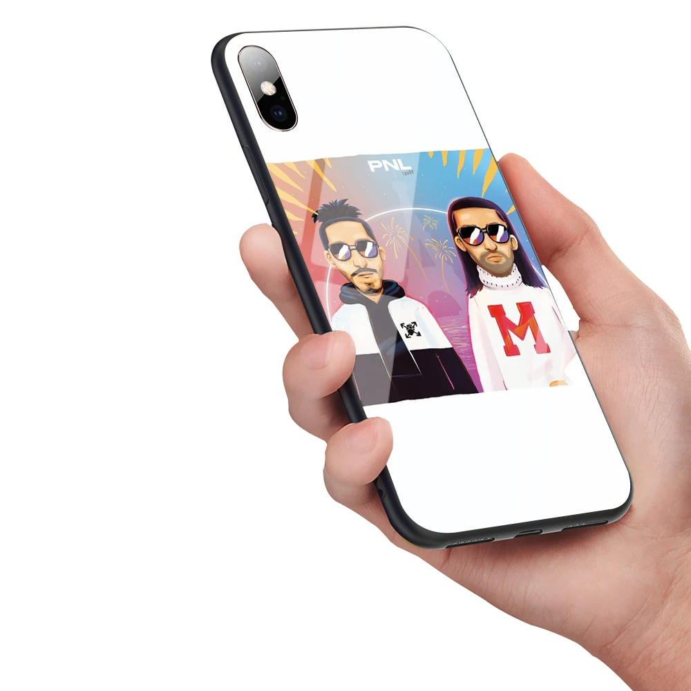 Мягкий чехол Lavaza PNL из закаленного стекла для iPhone 6 6S 7 8 Plus 5 5S SE XR X XS 11 Pro MAX |