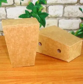 

Free Shipping 100pcs/lot Kraft Food Package Box Paper Cup Popcorn Potato Crisp Box