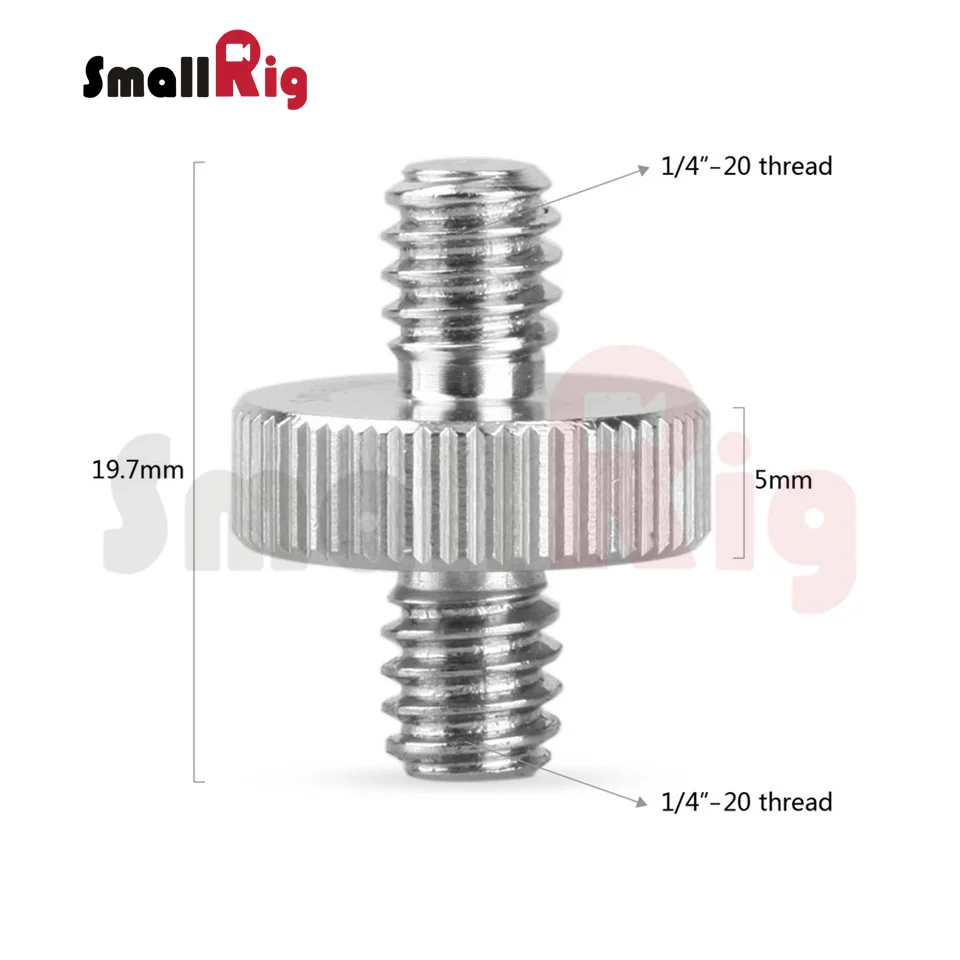 SmallRig 1/4 дюймов папа до 1/4 дюймов папа Резьбовой Адаптер(упаковка из 2) камера Rig-0828