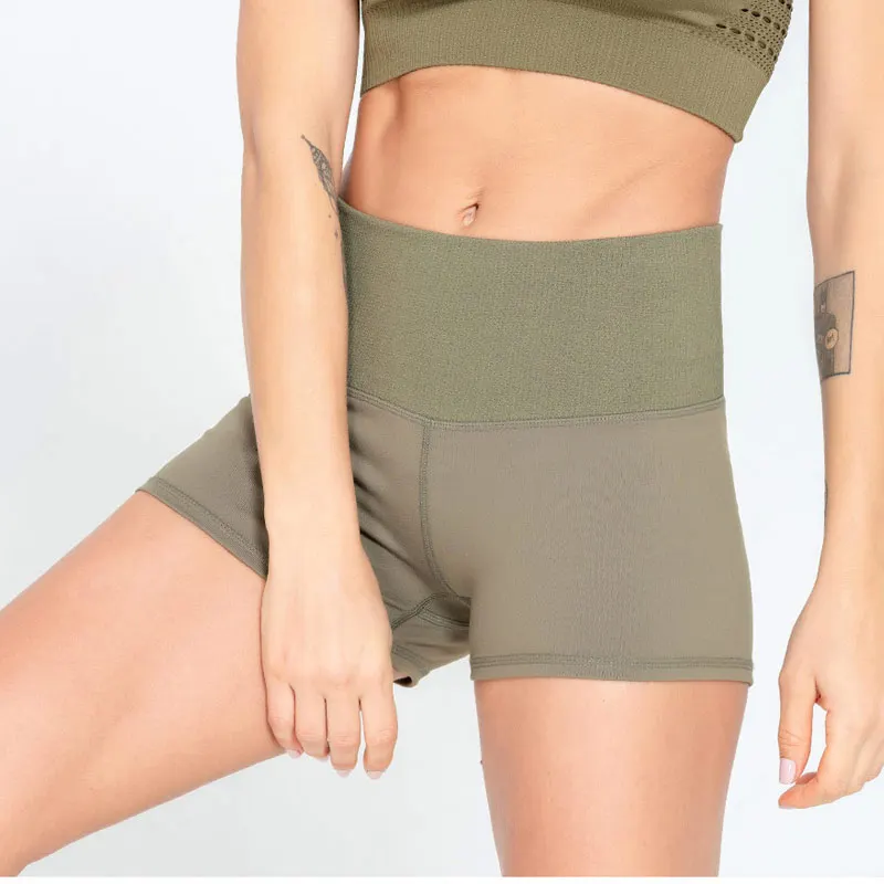 

Шорты бесшовные для занятий йогой, с высокой талией