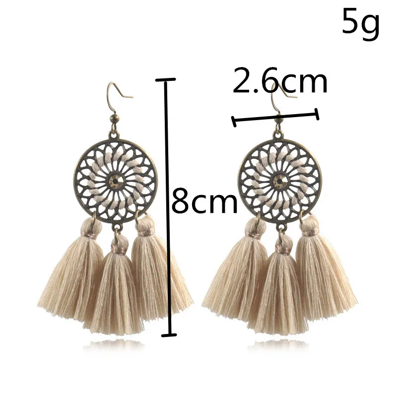Новинка, большие длинные желтые серьги с кисточками, женские массивные серьги с цветочной бахромой, этнические, праздничные свисающие серьги, ювелирные изделия
