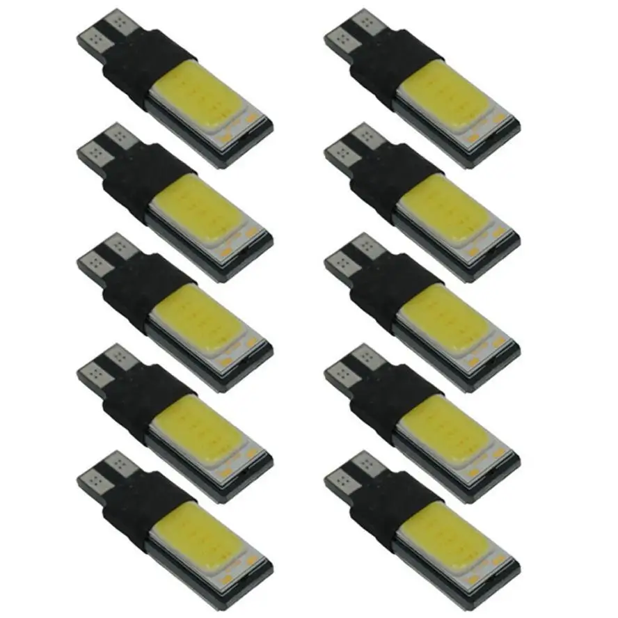 Комплект 10 светодиодных ламп COB T10 24 LED s 5W Branca Farol 12V W5W|Сигнальная лампа| |
