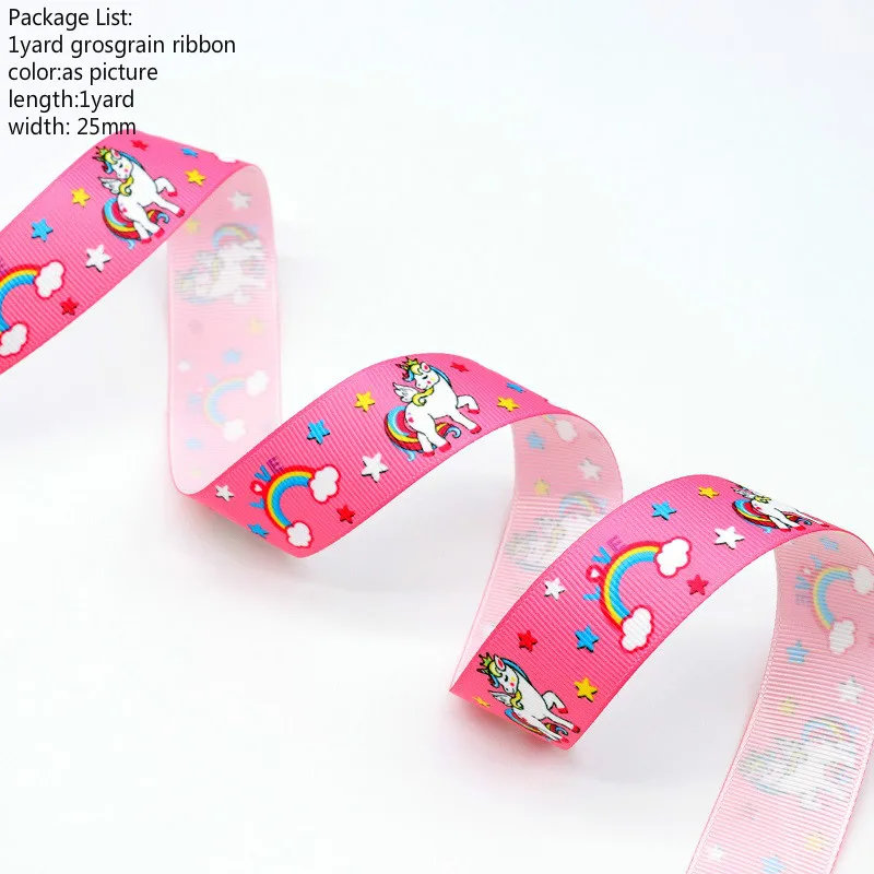 Лазерный 1 ярд 25 мм 75 мм единорог; Фламинго Grosgrain лента для DIY аксессуары для волос цветок подарочная упаковка Рождественский Свадебный декор - Цвет: Лазерный