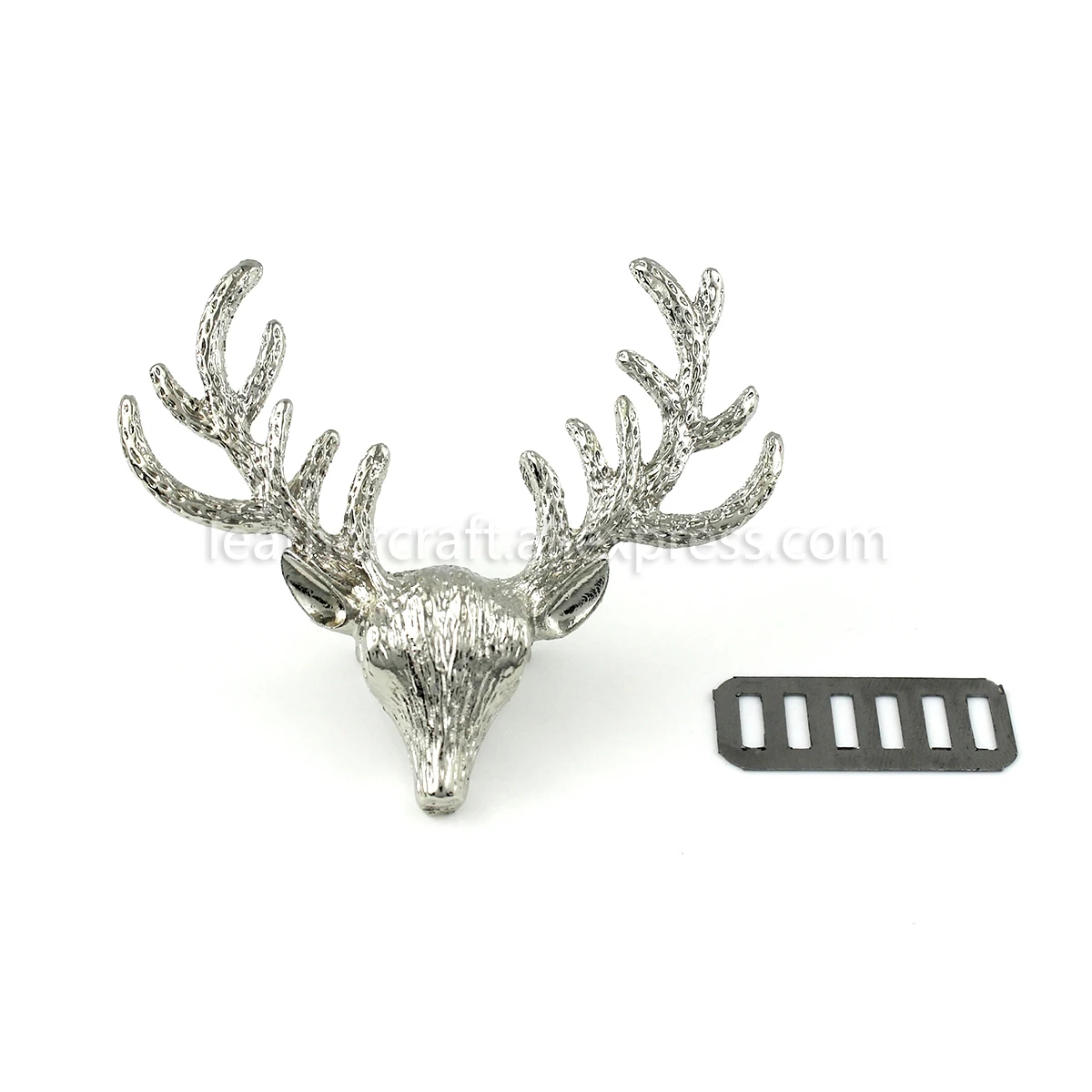 1х металлическая симпатичная пряжка с оленем, пряжки для сумки, кошелька, шляпы, украшения, фурнитура, сделай сам, кожаный аксессуар для рукоделия, золотой, 60 мм(1-3/"