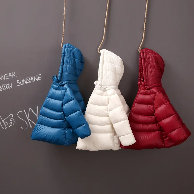 Зимняя куртка для девочек Новое Детское Свободное пальто с капюшоном