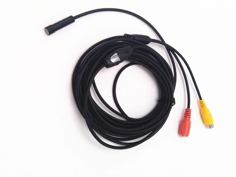 5 м 8 мм диаметр AV камера эндоскоп 6 светодиодная подсветка|endoscope camera|led illuminatorav