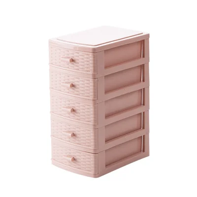5 layers of pink Ящик многослойный Настольный ящик для хранения косметики стол канцелярские товары пластиковый стеллаж Органайзер коробка - Цвет: 5 layers of pink
