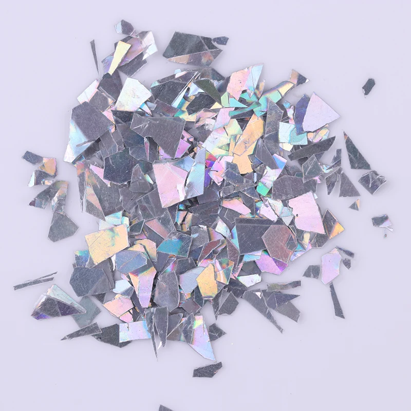 BORN PRETTY Блестки для лазерного маникюра Золотые Серебряные Блестящие Дизайн