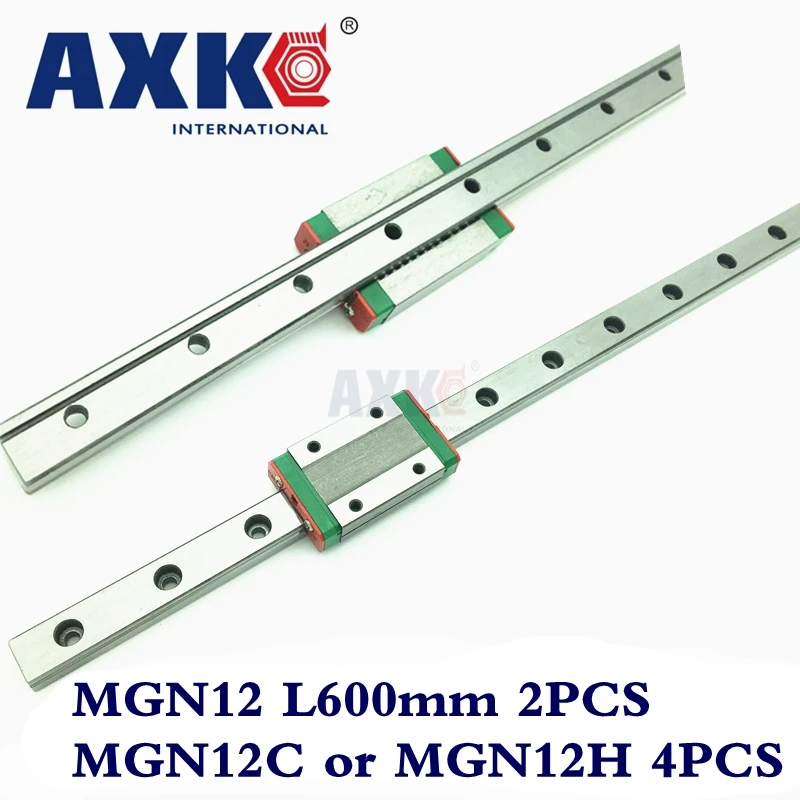 

Распродажа стальных шарикоподшипников, подшипники 2 шт. 12 мм L 600 мм Mgn12, линейная направляющая + 4 шт. Mgn Mgn12c или MGN12H, Каретка блоков