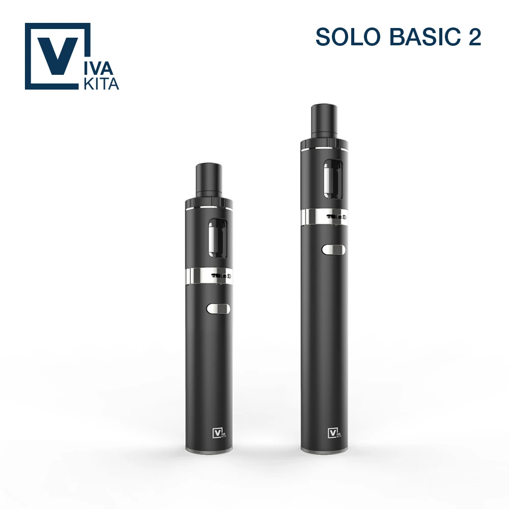 Электронная сигарета Vaptio Solo Basic 2 комплекта 1100 мАч батарея Vape ручка 0 мл емкость 25
