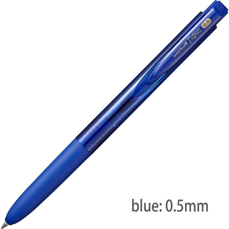1pc blue 0.5 UMN155 1 шт Mitsubishi Uni Япония гелевая ручка Uni-ball 0,38/0,5 мм 10 цветов Signo RT1 UMN155 Шариковая/нейтральная ручка школьные и офисные принадлежности - Цвет: 1pc blue 0.5 UMN155