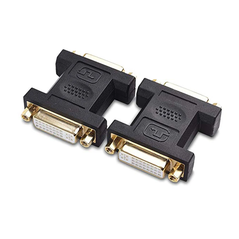 5 шт./лот DVI адаптер Женский конвертер позолоченный HDMI 24 + F-F разъем высокое