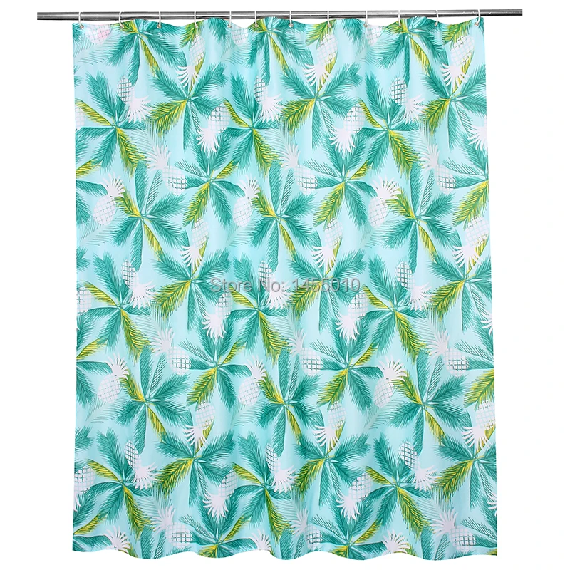 Happy Tree полиэстер зеленый ананас водонепроницаемые занавески для душа плотная