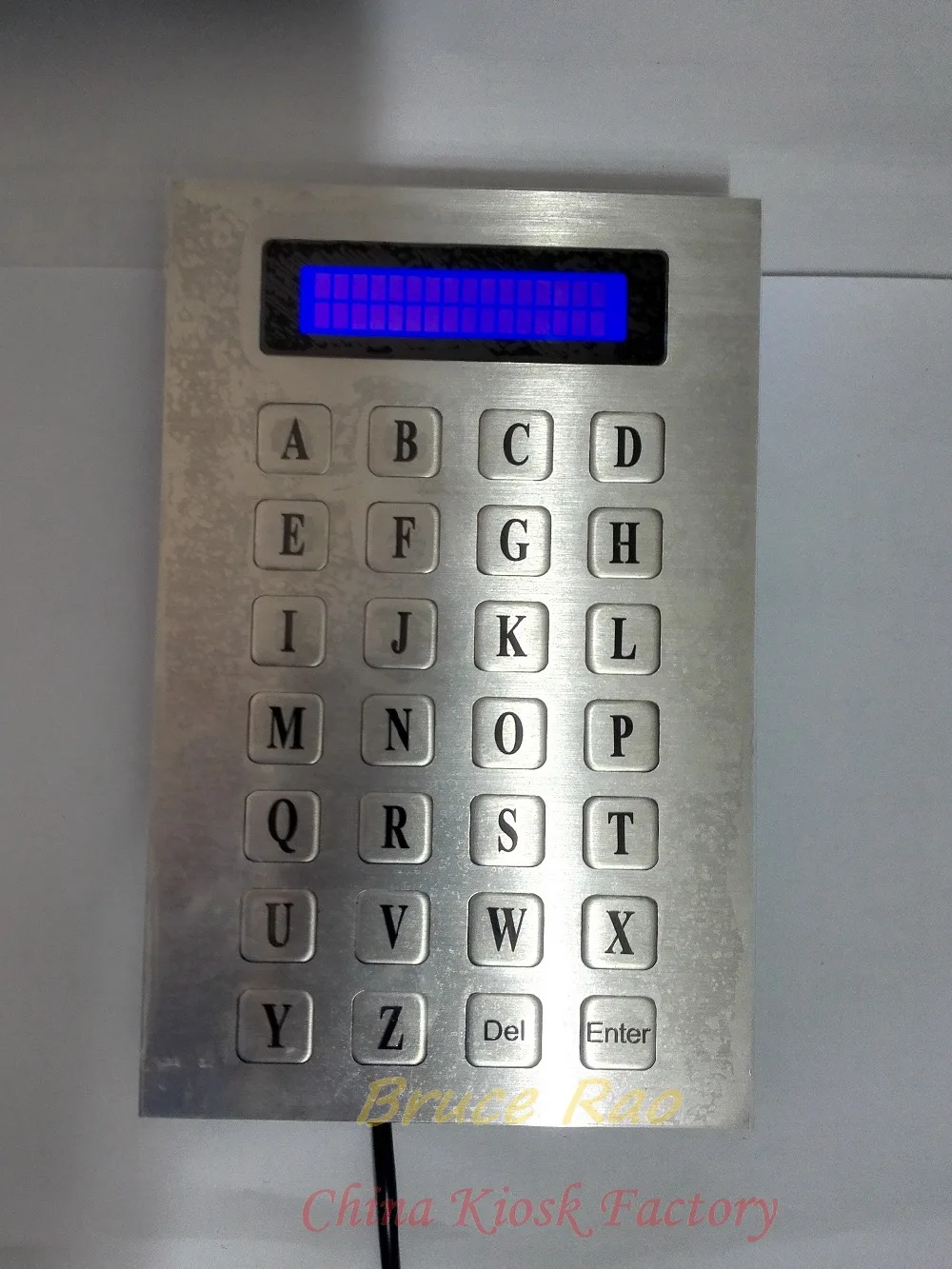 Металлическая клавиатура с 28 клавишами и дисплеем LCM из нержавеющей стали 26