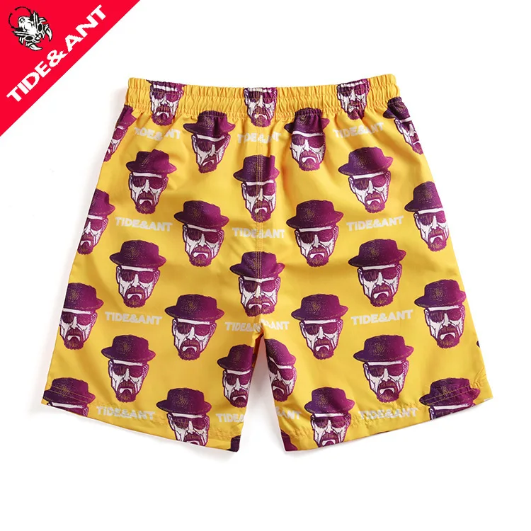 

2019 Men Beach Short Sport Running Board Pants Swim Trunk Quick Dry Surfing Shorts Print Swimwear For Male Bermuda Boardshorts