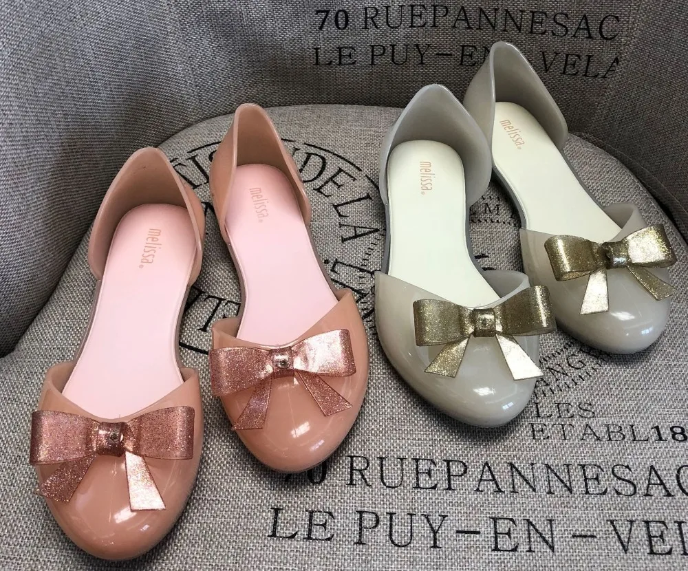 Melissa/Обувь для крупных девушек с бабочкой; женские прозрачные сандалии; Новинка года; летние женские сандалии Melissa; прозрачная обувь; 23-25 см