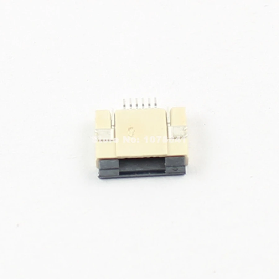 10 шт. гибкие печатные платы FFC 0 5 мм Шаг 6 Pin флип Тип ленты плоский разъем нижний