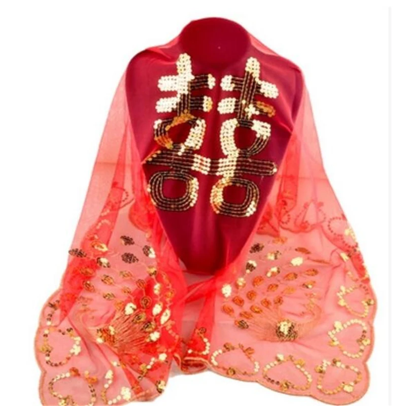 Свадебные принадлежности красная вуаль для невесты Высококачественная