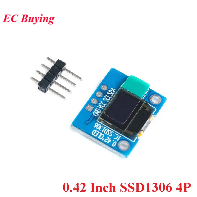 0.42 Inch SSD1306 4P 0,42 дюймовый SSD1306 OLED дисплей ЖК-модуль белый IIC/SPI интерфейс ЖК-дисплей модуль 72*40 - Цвет: 0.42 Inch SSD1306 4P