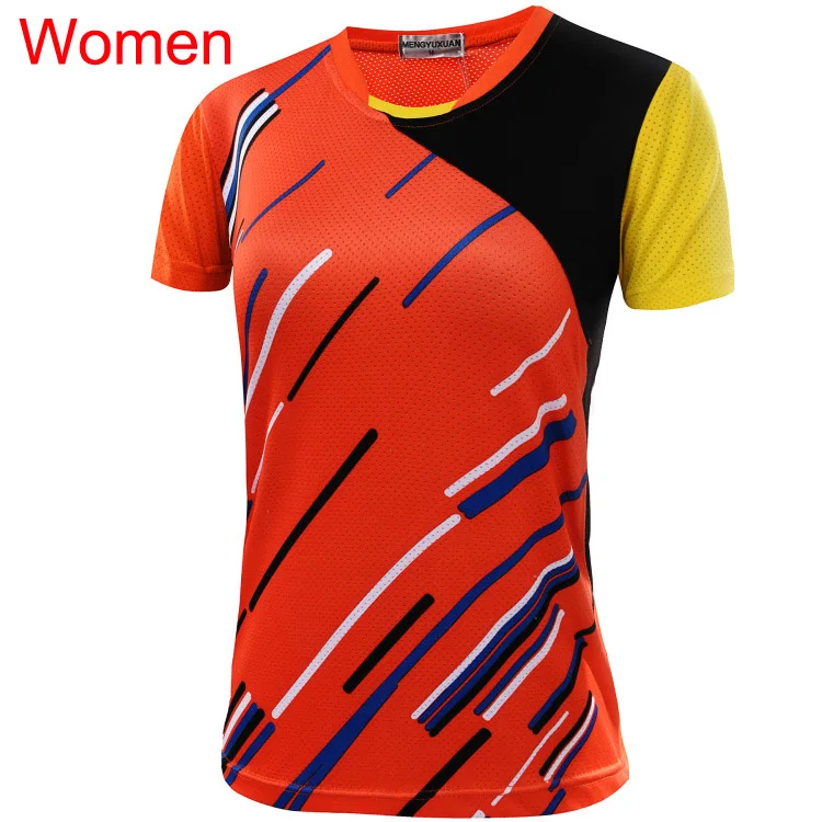 Woman one shirt Печать название теннисная рубашка для мужчин/женщин, рубашка для настольного тенниса, теннисная рубашка Женская/Мужская, Спортивная футболка теннисная рубашка 5050AB - Цвет: Woman one shirt