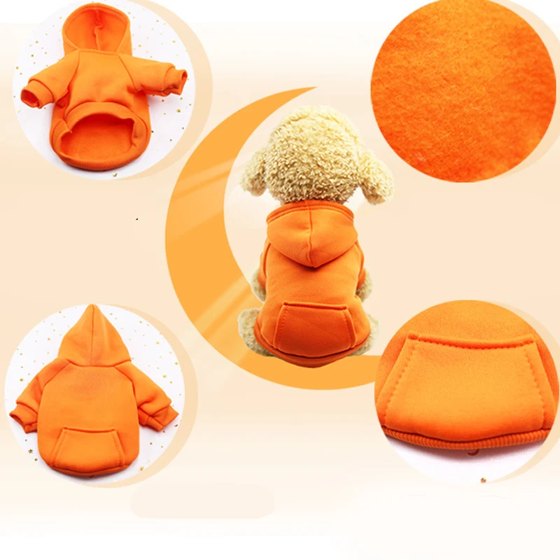Warm Pet Clothes for Dog Coat Polyester Puppy Sweatshirt Winter Clothing Costume Ropa perro | Дом и сад