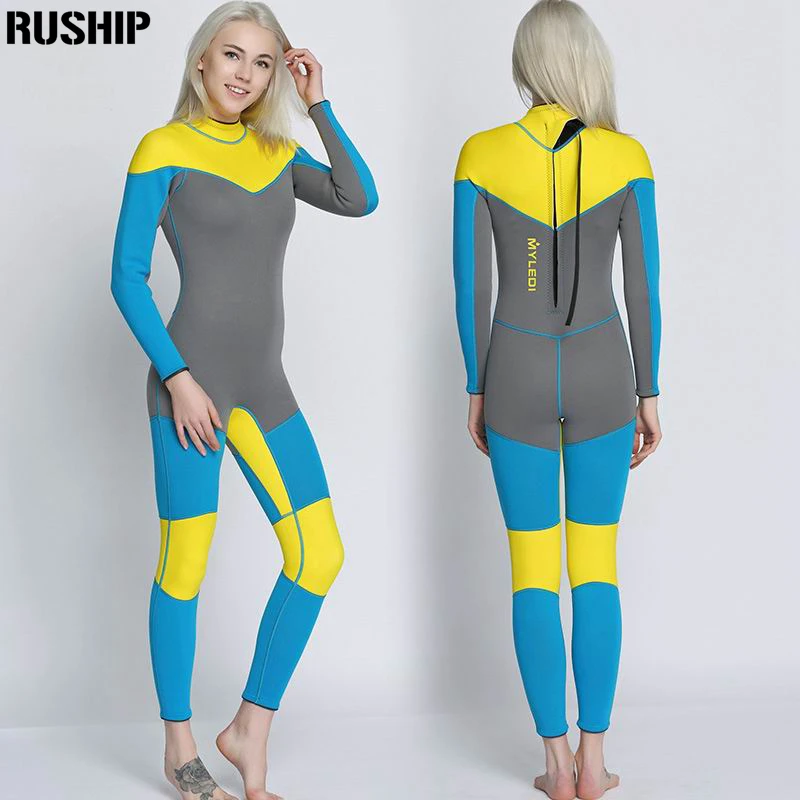 Новинка 3 мм качественный женский эластичный плотный Неопреновый Костюм для