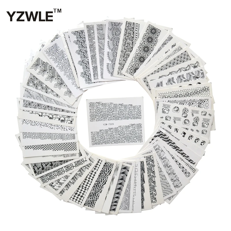

50 Sheets New Arrivals DIY Decals Nails Art Water Transfer Printing Stickers For Nails Salon