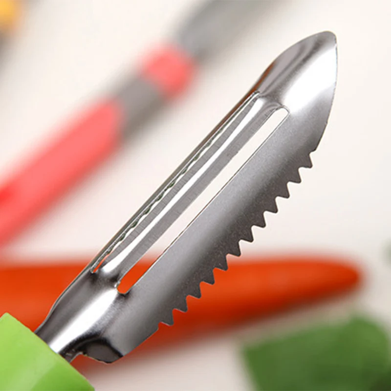 1Pcs Kitchen Accessories Cooking Tools Multifunction Stainless Steel Fish Vegetable Peeler Double Planing Grater Random Color | Дом и сад